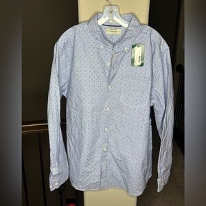 Hawker Rye Stretch Oxford Regular Fit Button Down Shirt Size XL Embroidered